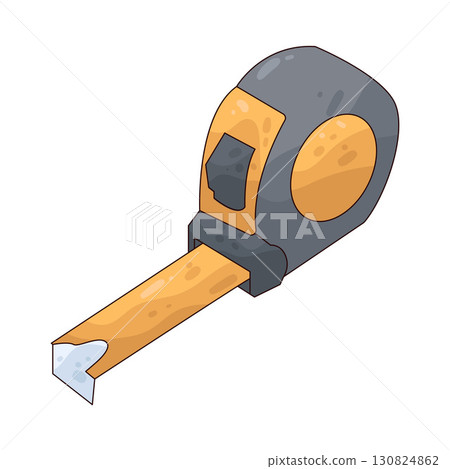 illustration of tape measure 130824862