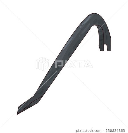 illustration of crowbar illustration of crowbar 130824863