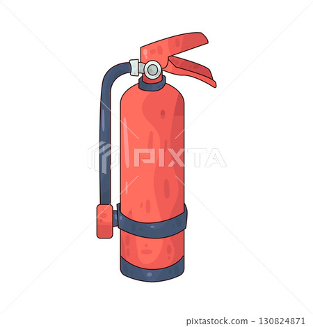 illustration of fire extinguisher illustration of fire extinguisher 130824871