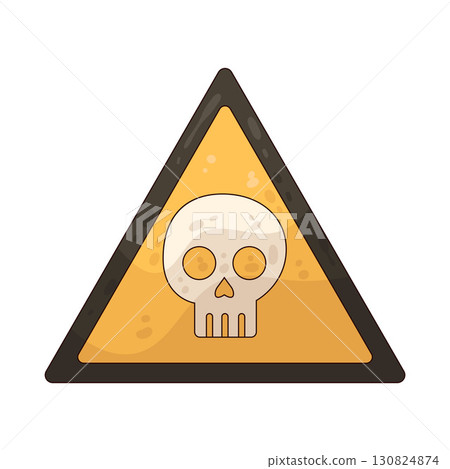 illustration of danger sign 130824874