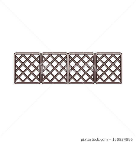 illustration of fence illustration of fence 130824896