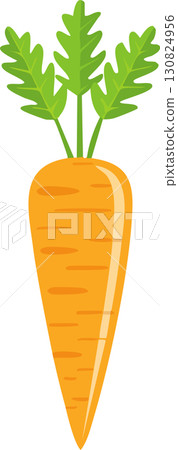 Illustration of cute carrot 130824956