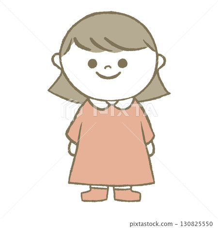 A girl in a dress 130825550