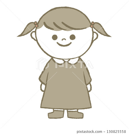A girl in a dress 130825558