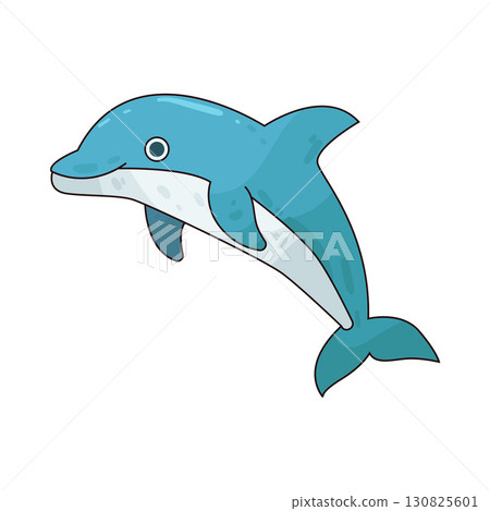 illustration of dolphin 130825601