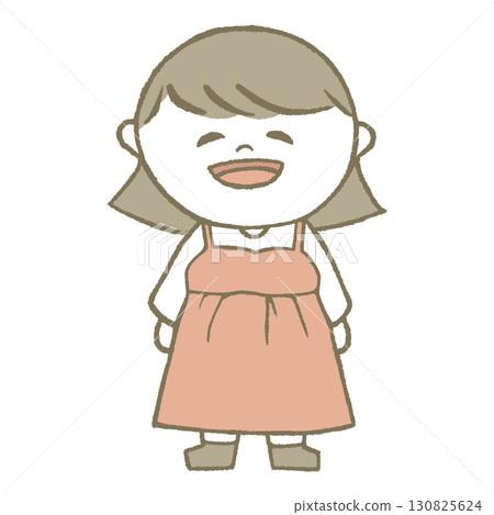 A girl in a dress 130825624