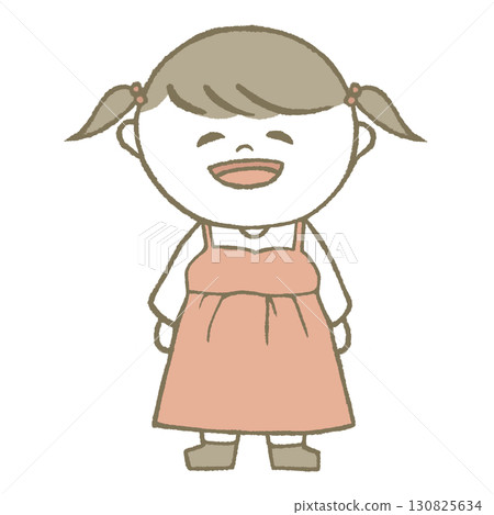 A girl in a dress A girl in a dress 130825634