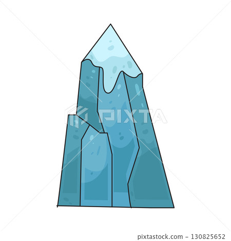 illustration of glacier 130825652