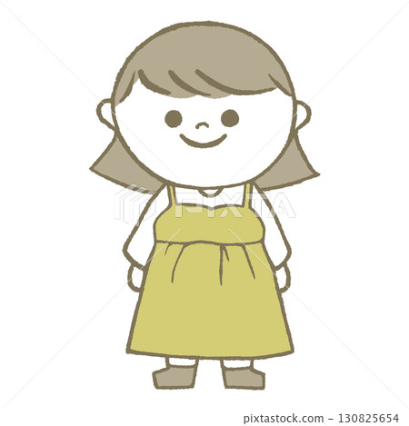 A girl in a dress A girl in a dress 130825654