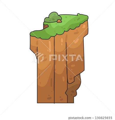 illustration of cliff illustration of cliff 130825655