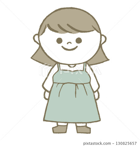 A girl in a dress 130825657