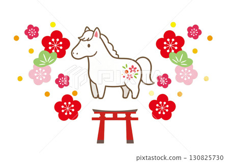 Cute Horse 4, perfect for New Year's cards Cute Horse 4, perfect for New Year's cards 130825730