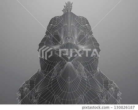 Wireframe chicken Wireframe chicken 130826187