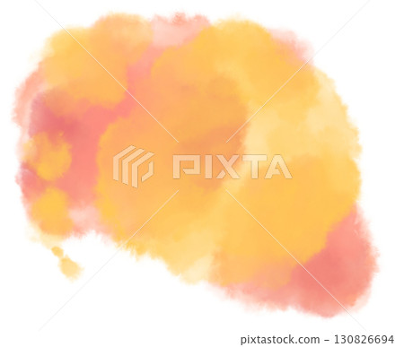 Watercolor wet painting colour blending elements dots stroke circle sphere background illustration 130826694