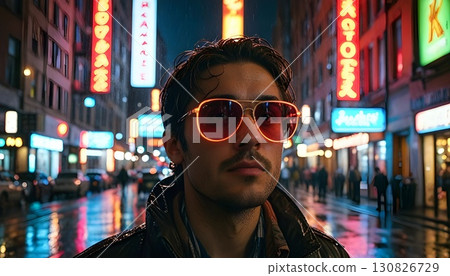 Man wearing sunglasses Man wearing sunglasses 130826729