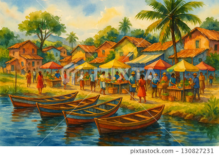 熱帶河岸市集風情 130827231