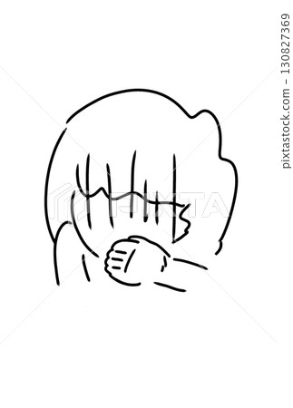 一個女孩感到噁心 130827369