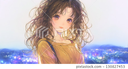 一個女孩在看著我們 130827453