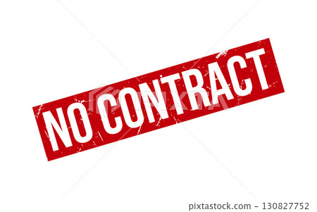 No Contract Rubber Stamp Seal Vector No Contract Rubber Stamp Seal Vector 130827752