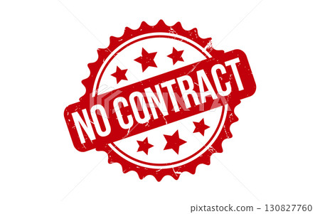 No Contract rubber grunge stamp seal vector No Contract rubber grunge stamp seal vector 130827760