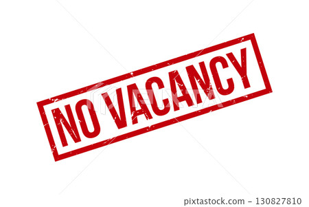 Red No Vacancy Rubber Stamp Seal Vector 130827810