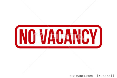 Red No Vacancy Rubber Stamp Seal Vector 130827811
