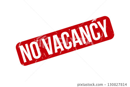 No Vacancy rubber grunge stamp seal vector 130827814