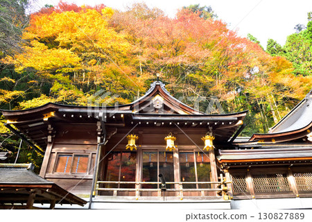 京都內殿貴船神社的秋葉 京都內殿貴船神社的秋葉 130827889