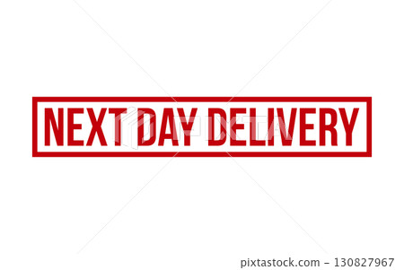 Red Next Day Delivery Rubber Stamp Seal Vector Red Next Day Delivery Rubber Stamp Seal Vector 130827967