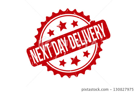 Next Day Delivery rubber grunge stamp seal vector Next Day Delivery rubber grunge stamp seal vector 130827975