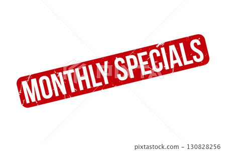 Monthly Specials rubber grunge stamp seal vector Monthly Specials rubber grunge stamp seal vector 130828256