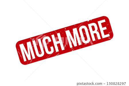 Much More rubber grunge stamp seal vector 130828297