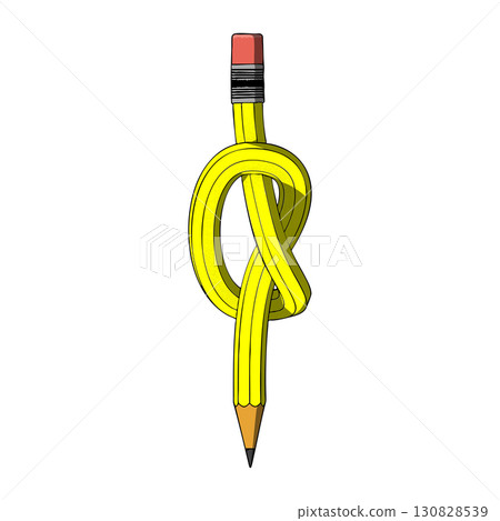 Pencil School, Office and Art Supplies Vector Illustration on White Background. Pencil School, Office and Art Supplies Vector Illustration on White Background. 130828539
