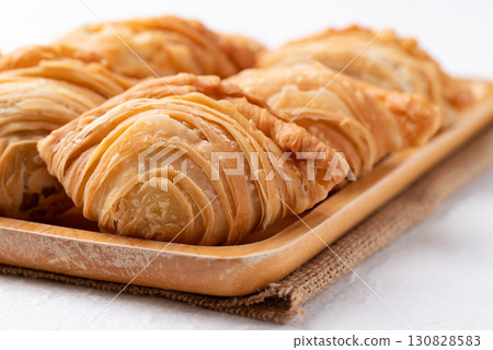 Thai Curry puff stuffed with chicken or sweet potatoes 130828583