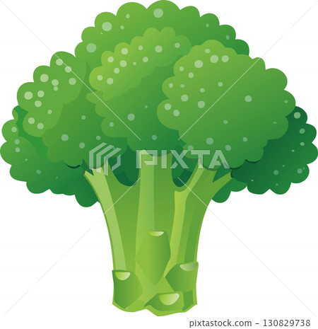 可愛的西蘭花插圖 可愛的西蘭花插圖 130829738
