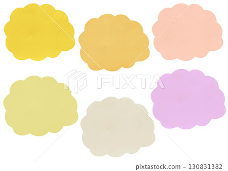 彩色蓬鬆框架插畫素材 彩色蓬鬆框架插畫素材 130831382