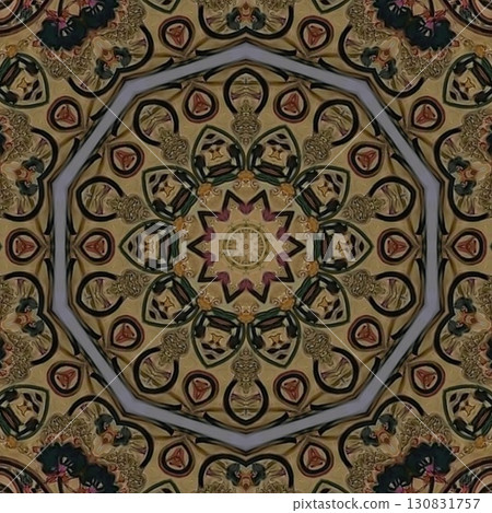 Turkish embroidery and batik art work for screen printing carpet, rug, fabric, tiles and flooring. Pattern design for the home decor, wrapping paper, curtains, wall covering etc 130831757