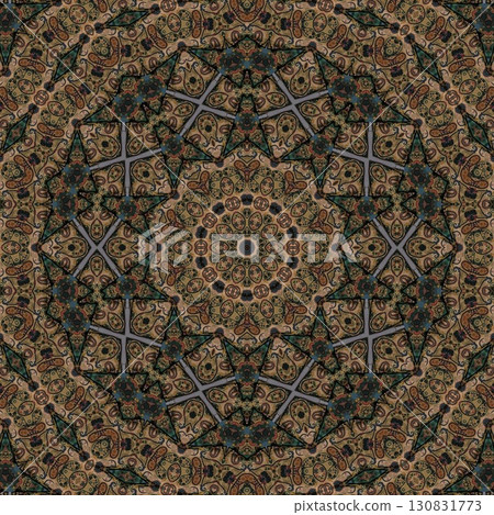 Turkish embroidery and batik art work for screen printing carpet, rug, fabric, tiles and flooring. Pattern design for the home decor, wrapping paper, curtains, wall covering etc 130831773