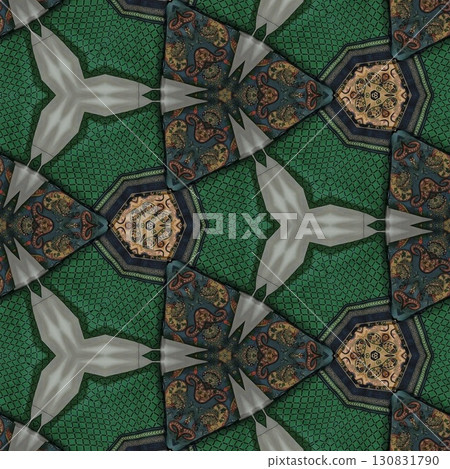 Turkish embroidery and batik art work for screen printing carpet, rug, fabric, tiles and flooring. Pattern design for the home decor, wrapping paper, curtains, wall covering etc 130831790