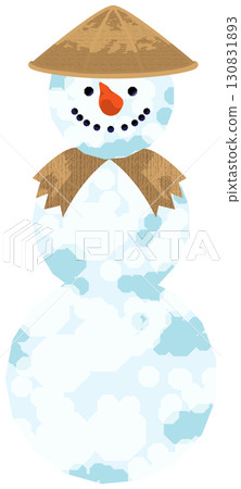 Three-tiered snowman with various hats Three-tiered snowman with various hats 130831893