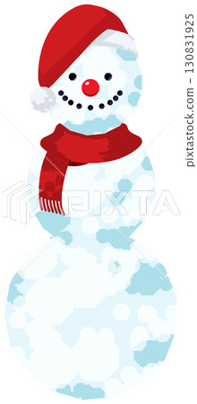 戴著各種帽子的三層雪人 130831925