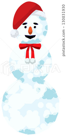 Three-tiered snowman with various hats Three-tiered snowman with various hats 130831930