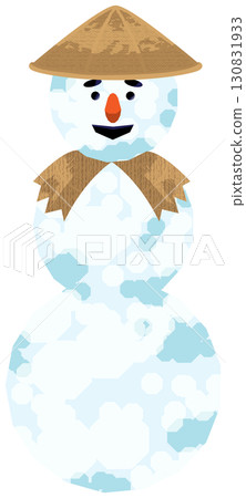 戴著各種帽子的三層雪人 戴著各種帽子的三層雪人 130831933