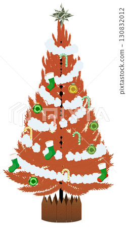 A gorgeously decorated Christmas tree, as gorgeous as a dream 130832012