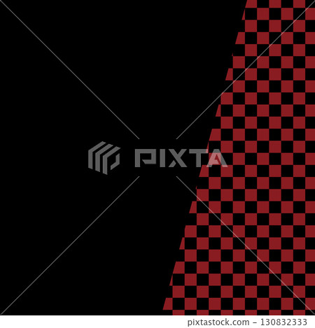 紅色和黑色格子和對角線設計背景 130832333