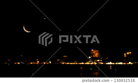 Islam Moon Sky Night Isra miraj Namaz Sunset City Bokeh Background Mubaruk Greeting Islam Ramadan Element Masjid Aqsa Hajj Kaaba Umrah Eid Arabian Religion Islamic Arab Muslim Greeting Namaz Quran. 130832518
