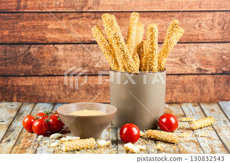Bread sticks 130832543