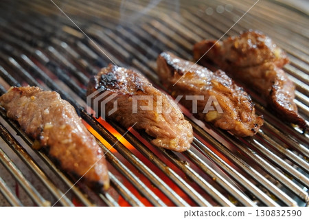 Korean Charcoal Grilled Meat, Traditional Cuisine Korean Charcoal Grilled Meat, Traditional Cuisine 130832590