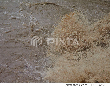 Summer river flooding 130832606