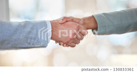 Handshake, deal and business people with a welcome meeting, thank you and support. B2b, together and employees shaking hands for success, achievement and agreement about corporate onboarding Handshake, deal and business people with a welcome meeting, thank you and support. B2b, together and employees shaking hands for success, achievement and agreement about corporate onboarding 130833361